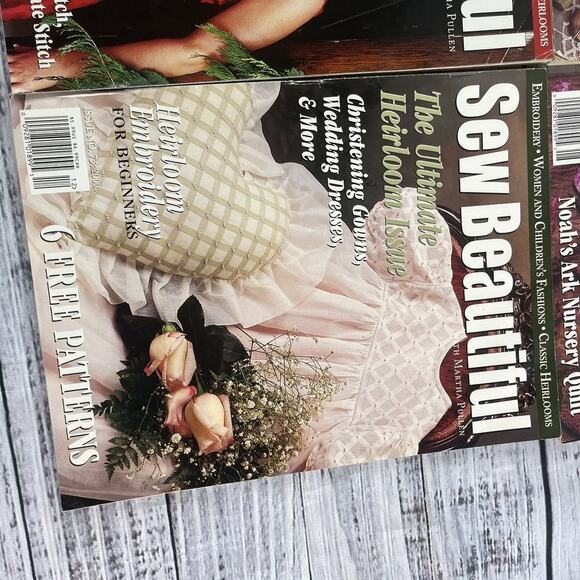 Vintage Sew Beautiful Martha Pullen 4 pc Magazine Bundle Heirloom Sewing 2000 - Picture 7 of 8